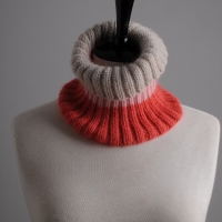 Mrs Moon knitted rib neckwarmer