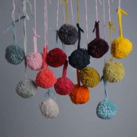 Pom poms made from Plump