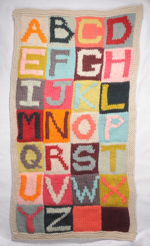 Alphabet blanket knitting pattern sale